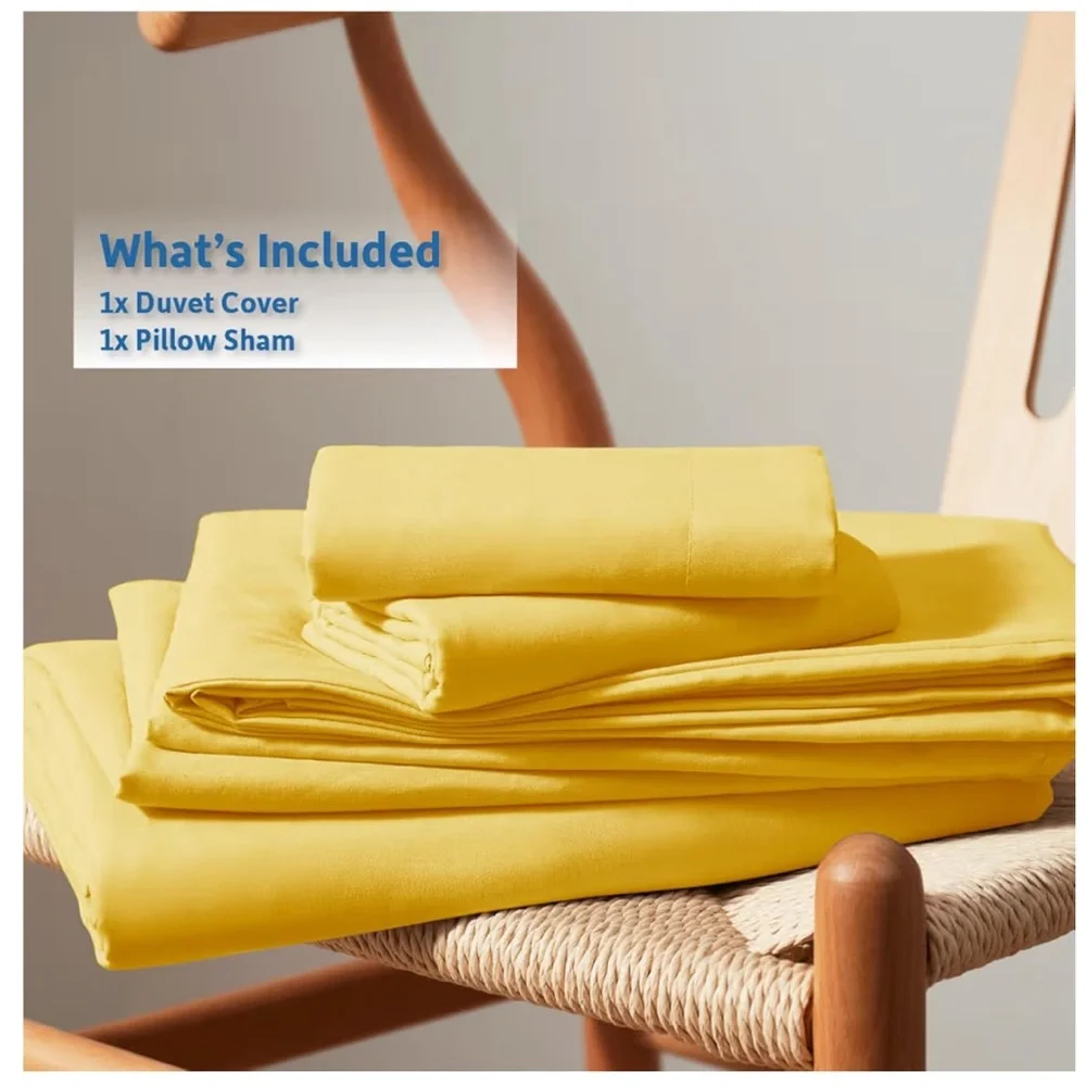 Neatl Vibrant Yellow Twin Duvet Cover